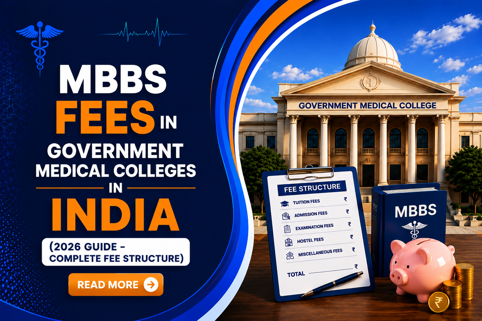 MBBS Fees in Government Medical Colleges in India (2026 Guide – Complete Fee Structure)