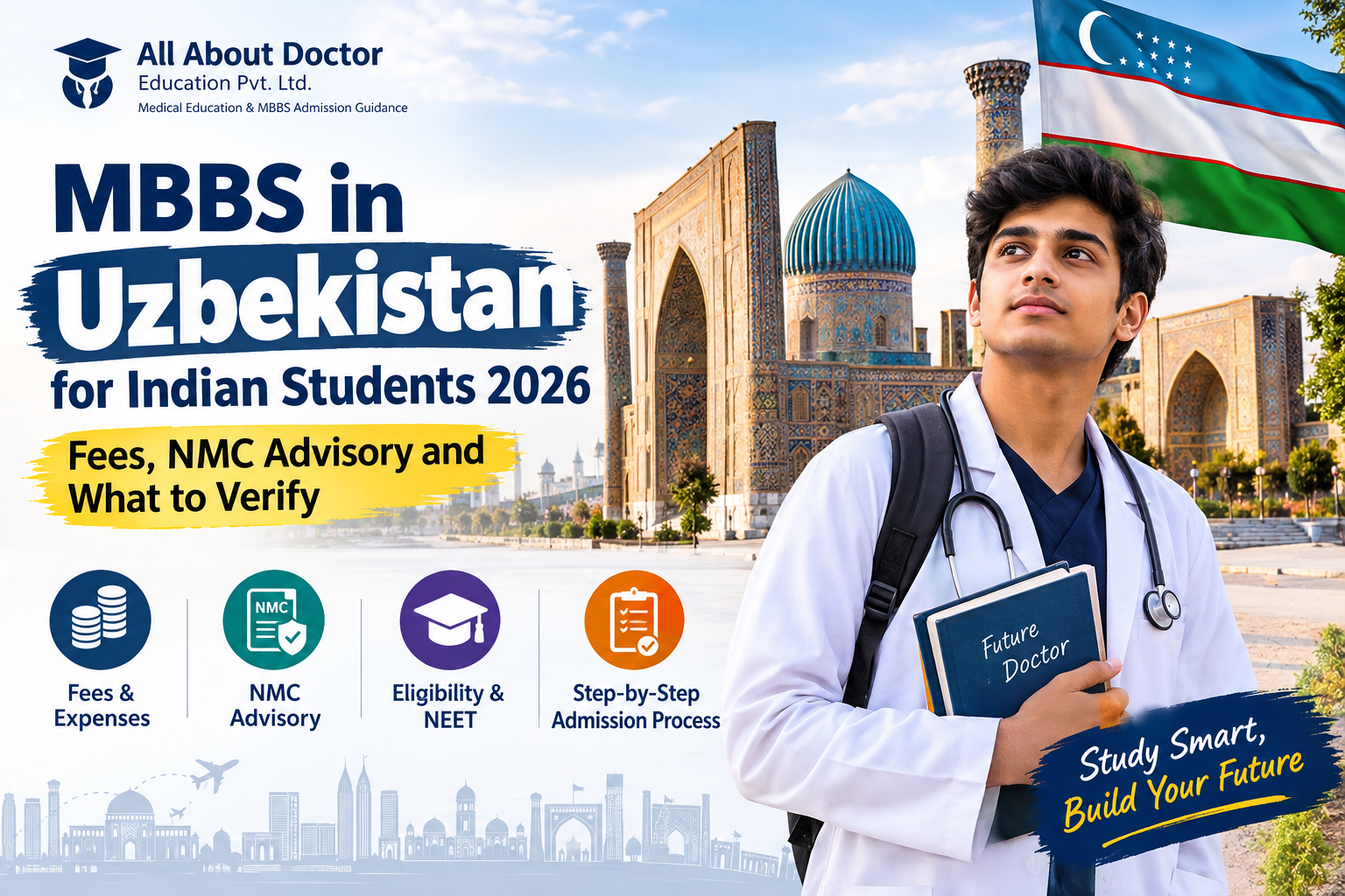 MBBS in Uzbekistan for Indian Students 2026: Fees, NMC Advisory and What to Verify