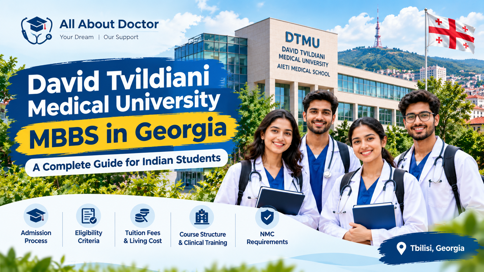 David Tvildiani Medical University: MBBS in Georgia Guide for Indian Students